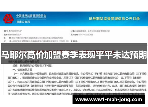 马耶尔高价加盟赛季表现平平未达预期 马耶尔高价加盟赛季表现平平未达预期